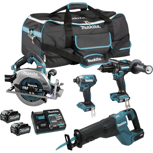 XGT Brushless 4-Tool Combo Kit, Lithium-Ion, 40 V Sécurité Médic