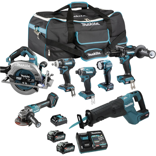 XGT Brushless 7-Tool Combo Kit, Lithium-Ion, 40 V Sécurité Médic