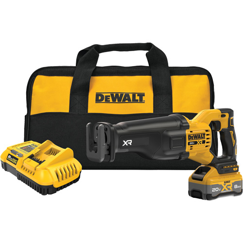 MAX* XR&reg; Brushless Cordless Reciprocating Saw Kit with XR POWERPACK, 20 V, Lithium-Ion Battery, 3000 SPM Sécurité Médic