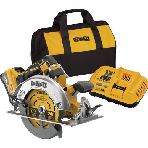 Trousse de scie circulaire sans balai sans fil MAX* XR avec XR POWERPACK, 7-1/4", 20 V Sécurité Médic