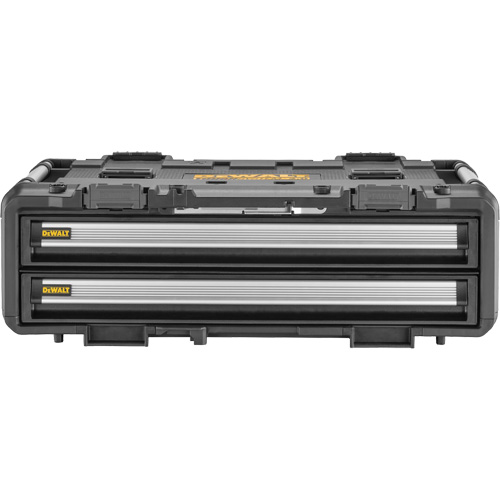 Bloc &agrave; 2 tiroirs TOUGHSYSTEM 2.0 DXL, 30" x 21-13/20" x 10", Noir/Jaune Sécurité Médic