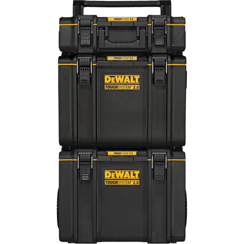 Syst&egrave;me de rangement sur roues TOUGHSYSTEM 2.0, 24" x 20-2/5" x 34-1/2", Noir/Jaune Sécurité Médic