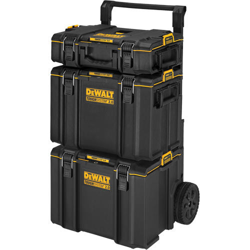 Syst&egrave;me de rangement sur roues TOUGHSYSTEM 2.0, 24" x 20-2/5" x 34-1/2", Noir/Jaune Sécurité Médic
