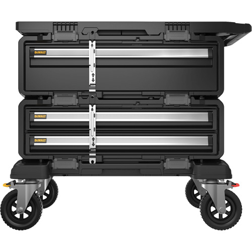 Poste de travail modulaire 4-en-1 TOUGHSYSTEM 2.0 DXL, 34" x 25-4/5" x 30", Noir/Jaune Sécurité Médic
