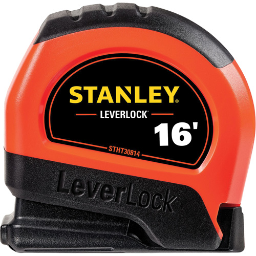 High-Visibility LEVERLOCK&reg; Tape Measure, 16', Imperial Graduations Sécurité Médic