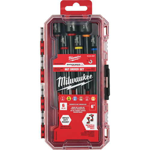 Jeu de tourne-&eacute;crous de 6" Impact Duty SHOCKWAVE, 6 mcx, Magn&eacute;tique Sécurité Médic