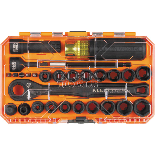 Jeu de douilles &agrave; chocs ouvertes essentielles KNECT, 28 Mcx, Chocs, Prise de 3/8" Sécurité Médic