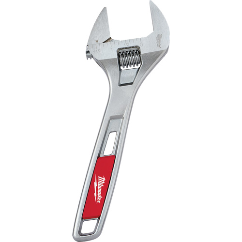 Wide Jaw Adjustable Wrench, 8" L, Chrome Sécurité Médic