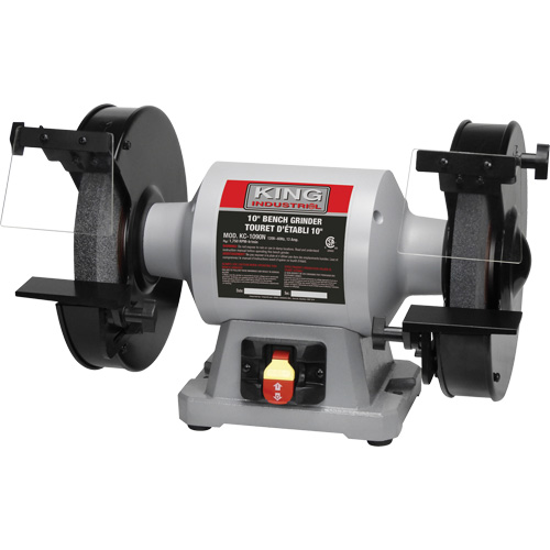Bench Grinder, 10" Wheel Diameter, 1-1/2 HP, 1750 RPM Sécurité Médic