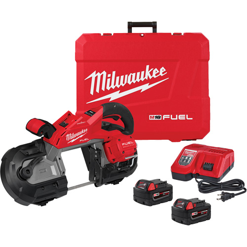 Ensemble de scie &agrave; ruban &agrave; g&acirc;chette double &agrave; coupe profonde M18 Fuel, 18 V, 5" Capacit&eacute; Sécurité Médic