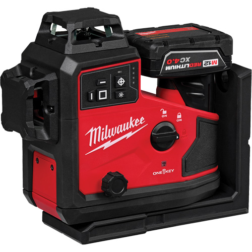 M12 Green 360° 3-Plane Laser with Automatic Alignment & Receiver Sécurité Médic