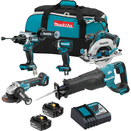 Ensemble de 5 outils sans balai 18V LXT, Lithium-ion, 18 V Sécurité Médic
