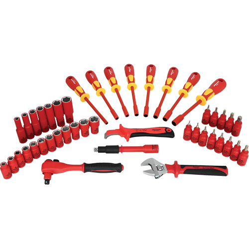 Insulated Socket & Tool Set, 44 Pcs Sécurité Médic