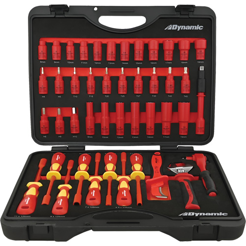 Insulated Socket & Tool Set, 44 Pcs Sécurité Médic