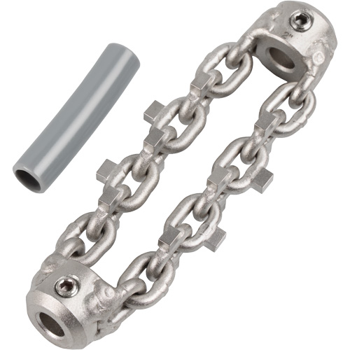 Chaîne de nettoyage de tuyaux de 2" pour c&acirc;ble de serpent &agrave; chaîne de 1/4" Sécurité Médic