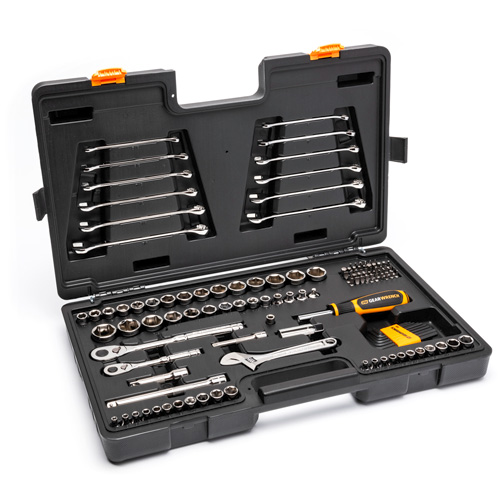Jeu doutils de qualit&eacute; professionnelle &agrave; 72 dents, 6 pans et &agrave; prise 3/8" et 1/4" Sécurité Médic
