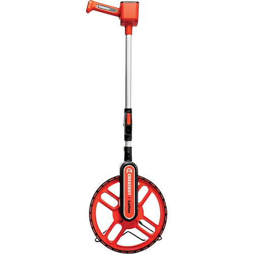 Roue d'arpentage, 12"/30 cm, Gamme de 9999', Pouces/pieds Sécurité Médic
