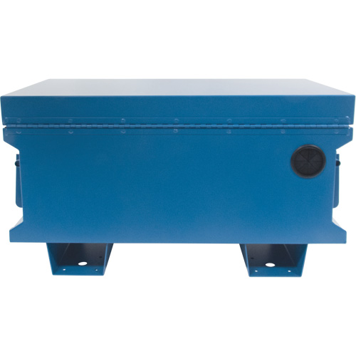 Coffre &agrave; outils de chantier, 33" x 20-3/10" x 18-3/10", Acier, Bleu Sécurité Médic