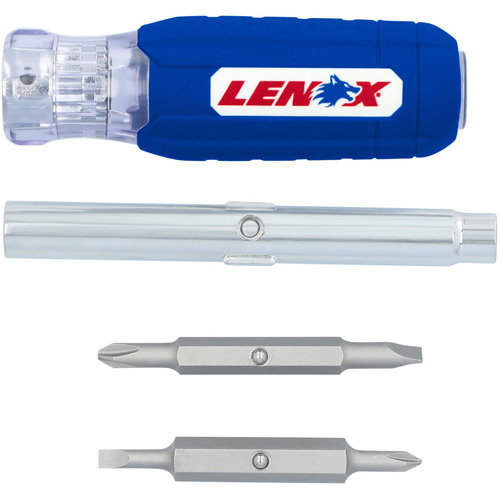 6-in-1 Multi-Bit Screwdriver, Textured Handle Sécurité Médic