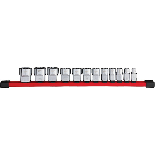 12-Point SAE Socket Set, 12 Pcs, 3/8" Drive Size Sécurité Médic