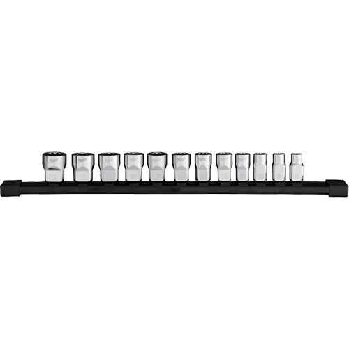 12-Point Metric Socket Set, 12 Pcs, 3/8" Drive Size Sécurité Médic