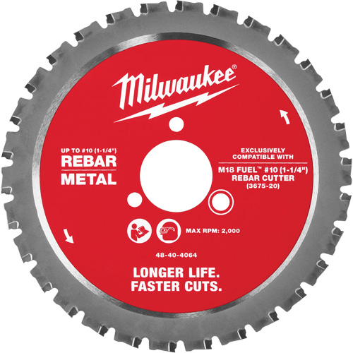 #10 (1-1/4”) Rebar Cutting Blade, 1-1/4" Sécurité Médic
