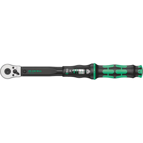 Cl&eacute; dynamom&eacute;trique Click-Torque B2 avec cliquet r&eacute;versible, &agrave; cliquer, Entraînement 3/8" carr&eacute;, 20 - 100 Nm Sécurité Médic