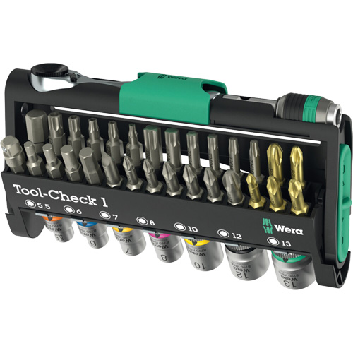 Ensemble d'outils Tool-Check 1, 38 Mcx, Prise de 1/4" Sécurité Médic