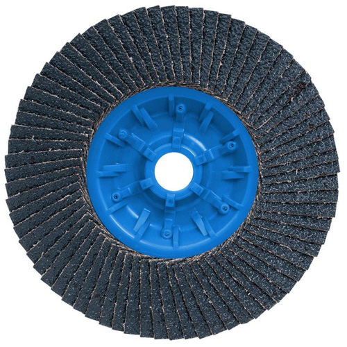 POWERBLEND TRM QC Flap Disc, 5" x 5/8"-11, Type 27, Z40 Grit, Zirconia Alumina Sécurité Médic