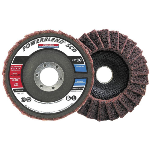 POWERBLEND SCD Surface Conditioning Flap Disc, 5" x 7/8", Type 29, Medium Grit Sécurité Médic