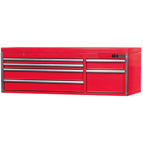 PMC5606 Pro Series Mechanics Chest, 55-1/2" W, 6 Drawers, Red Sécurité Médic
