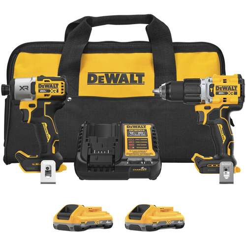 XR&reg; 2-Tool Hammer Drill/Impact Combo Kit with POWERPACK Batteries, Lithium-Ion, 20 V Sécurité Médic