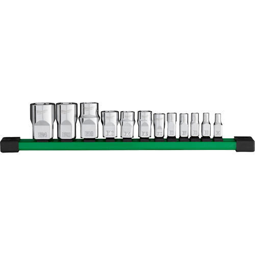 Jeu de douilles, Torx, Prise 1/4"/1/2"/3/8", 12 mr Sécurité Médic