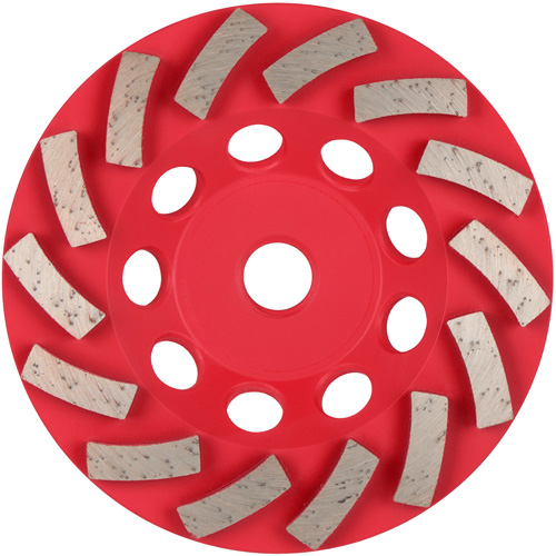 Meule boisseau diamant&eacute;e &agrave; 14 segments Turbo DIAMOND MAX Sécurité Médic