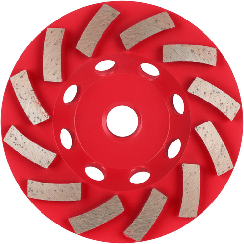 Meule boisseau diamant&eacute;e &agrave; 12 segments Turbo DIAMOND MAX Sécurité Médic