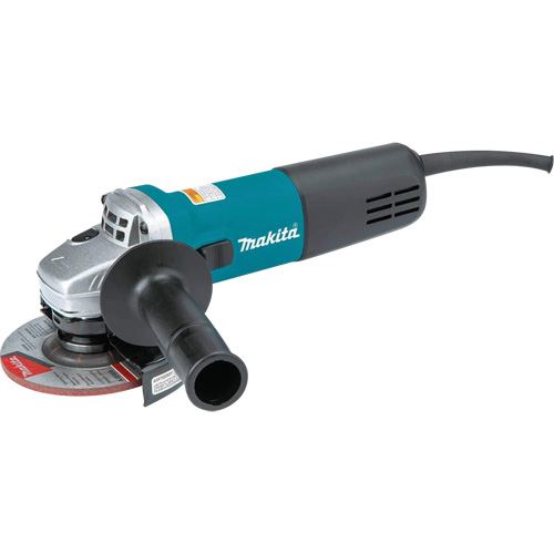 Angle Grinder with AC/DC Thumb Switch, 4-1/2", 120 V, 7.5 A, 11000 RPM Sécurité Médic
