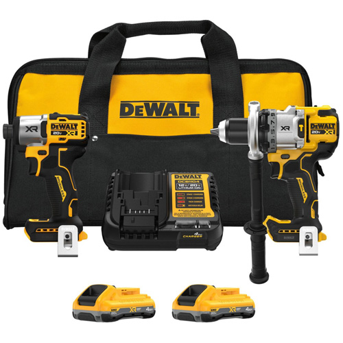 MAX* XR&reg; 3-Speed Hammer Drill & Impact Driver 2-Tool Combo Kit with XR POWERPACK Batteries, Lithium-Ion, 20 V Sécurité Médic