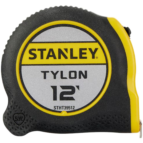 Tylon Tape Measure, 12', Imperial Graduations Sécurité Médic