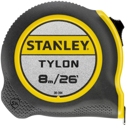 Tylon Tape Measure, 26'/8 m, Imperial & Metric Graduations Sécurité Médic