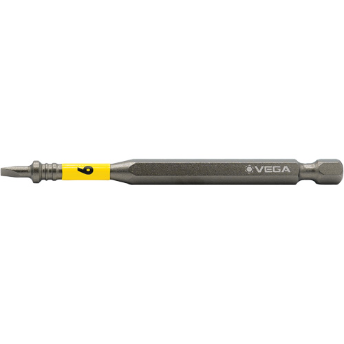Embout pour outils &eacute;lectriques Impactech, Fente, Embout 6F-8R, Prise 1/4", Longueur 3-1/2" Sécurité Médic