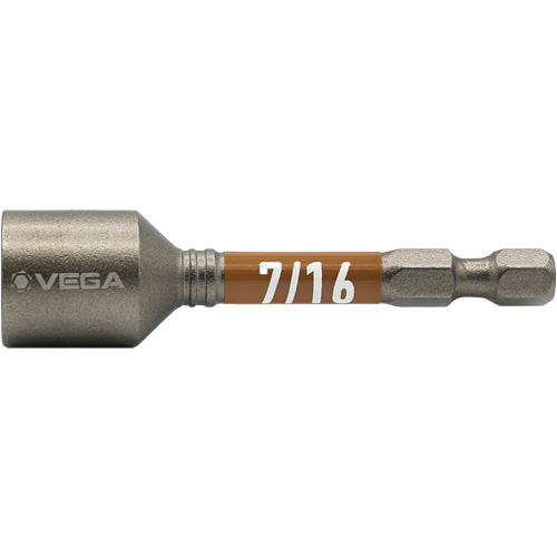 Tourne-&eacute;crou Impactech, Embout 7/16", Prise 1/4", 2-9/16" lo, Magn&eacute;tique Sécurité Médic