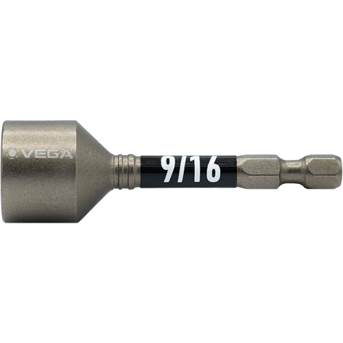 Tourne-&eacute;crou Impactech, Embout 9/16", Prise 1/4", 2-9/16" lo, Magn&eacute;tique Sécurité Médic