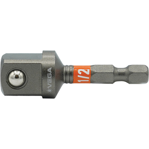 Impactech&reg; Impact Socket Adapter, 1/4" Drive Size, 1/2" Male Size, 2" L Sécurité Médic