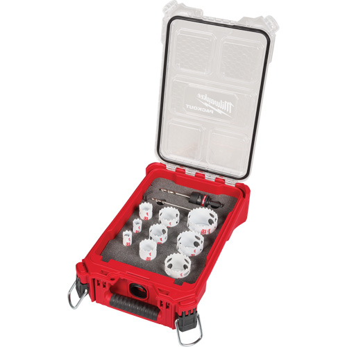QUIK LOK HOLE DOZER Bi-Metal Kit with PACKOUT Compact Organizer, 12 Pieces Sécurité Médic