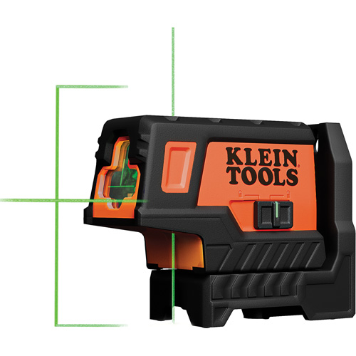 Compact Green Cross-Line Laser Level with Plumb Spot Sécurité Médic
