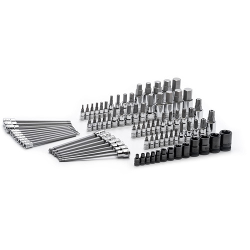 SAE/Metric Bit Set, External Torx&reg;/Hex/Hex Ball/Torx&reg;/Torx&reg; Tamper, 1/4"/3/8"/1/2" Drive, 84 Pcs Sécurité Médic