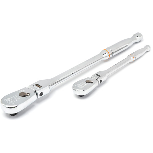 1/4" & 3/8" Drive 90-Tooth Teardrop Ratchet Set Sécurité Médic