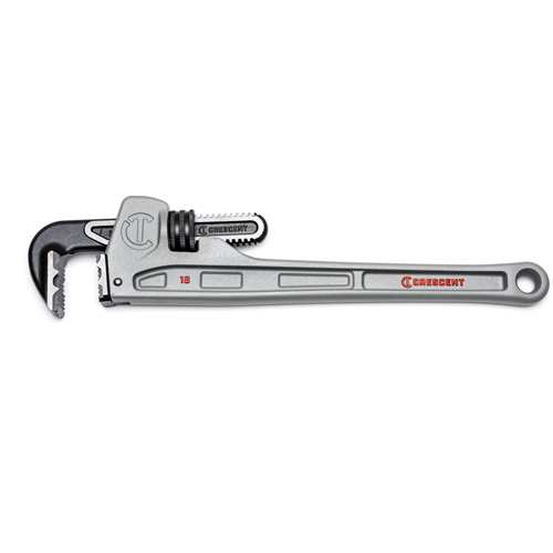 Cl&eacute; &agrave; tuyau &agrave; m&acirc;choires K9, Cap des m&acirc;choires 2-7/8", Longueur 18", Fini Rev&ecirc;tement en poudre, Prise Ergonomique Sécurité Médic