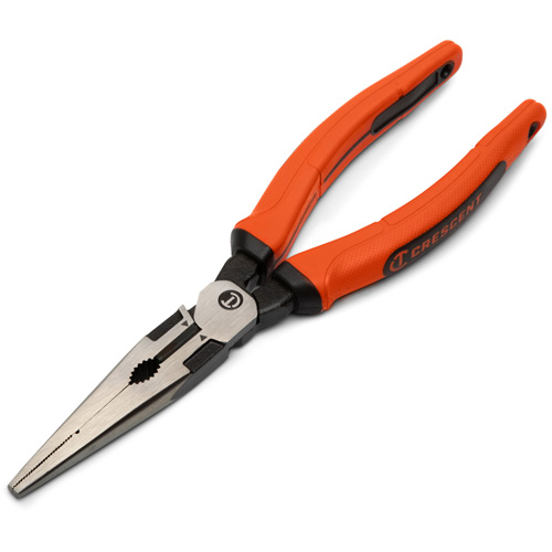 Z2 Long Nose Plier with Dual Material Grip Rawhide Handle, 8" L Sécurité Médic