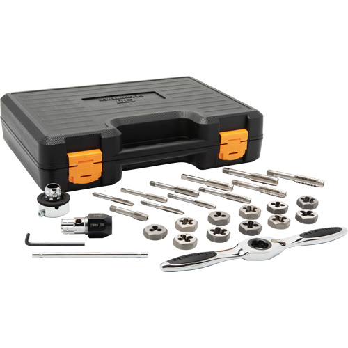 SAE Ratcheting Tap & Die Set, 27 Pieces Sécurité Médic